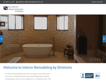 Tablet Screenshot of interiorremodelingbysimmons.com